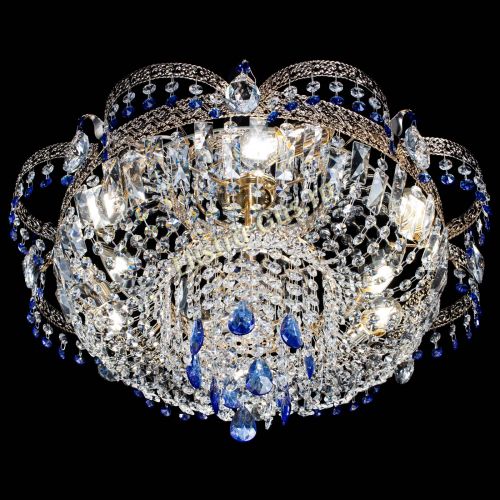 Люстра Камея Флора Журавлик №6 синяя в Симферополе Гусь Хрустальный