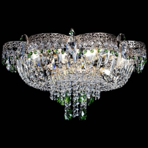 Люстра Камея Флора Журавлик №6 зеленая в Симферополе Гусь Хрустальный