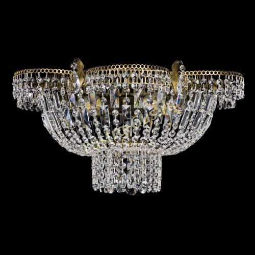 Люстра Камея №1 под бронзу прямая в Симферополе Гусь Хрустальный