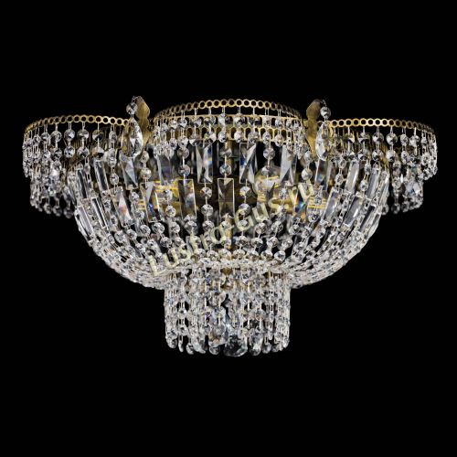 Люстра Камея №1 под бронзу прямая в Симферополе Гусь Хрустальный