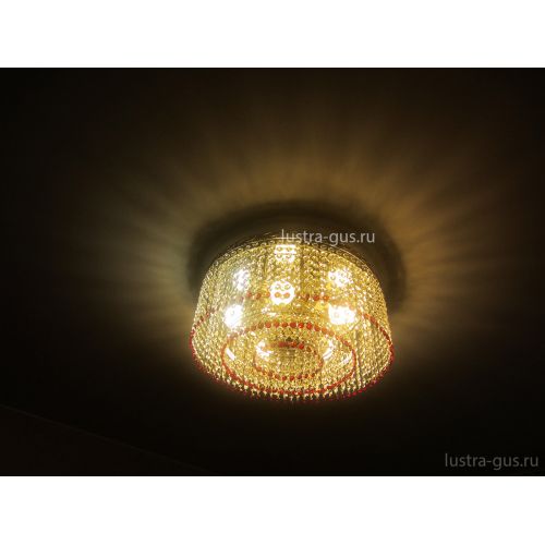 Люстра Капель обтикон 5 ламп в Симферополе Гусь Хрустальный