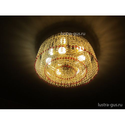 Люстра Капель обтикон 5 ламп в Симферополе Гусь Хрустальный