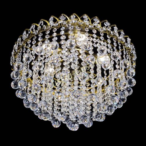 Люстра Капель Пирамида Шар 30 с подвесом под бронзу в Симферополе Гусь Хрустальный