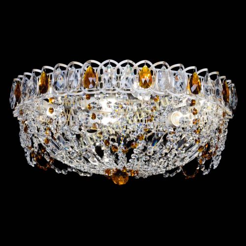 Люстра Каскад Ажур Чайная белая в Симферополе Гусь Хрустальный