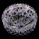 Люстра Каскад Ажур Фиолетовая белая в Симферополе