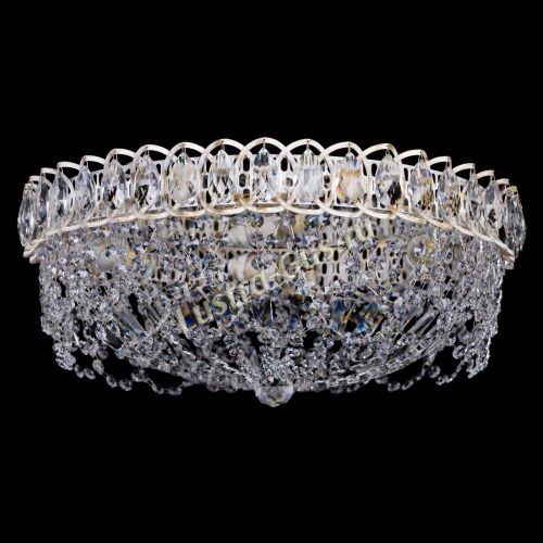 Люстра Каскад Ажур белая в Симферополе Гусь Хрустальный