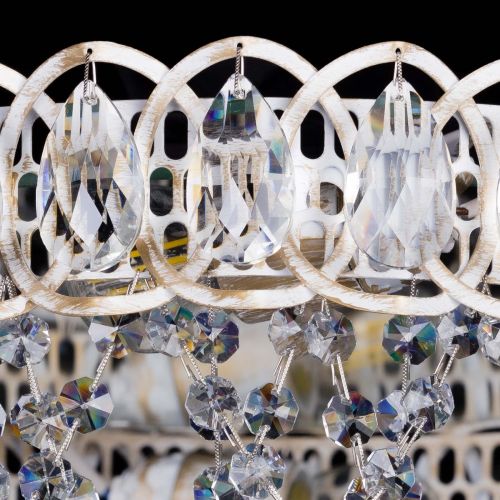 Люстра Каскад Ажур белая в Симферополе Гусь Хрустальный