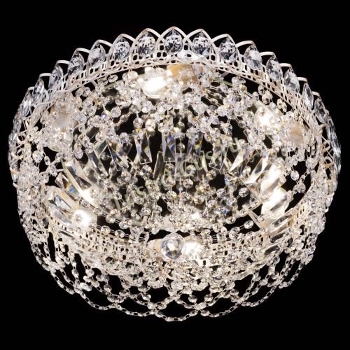 Люстра Каскад Ажур белая в Симферополе Гусь Хрустальный