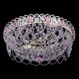 Люстра Каскад Ажур Розовая белая в Симферополе