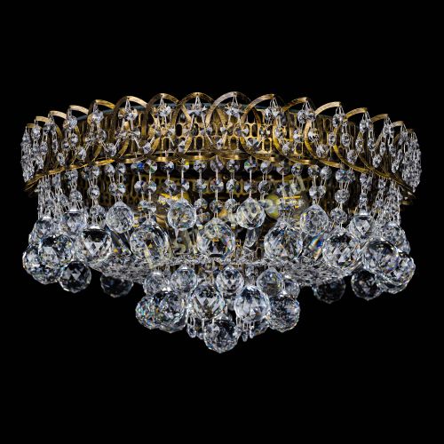 Люстра Каскад шар под бронзу в Симферополе Гусь Хрустальный