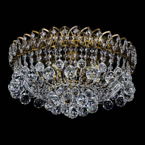 Люстра Каскад шар под бронзу в Симферополе Гусь Хрустальный