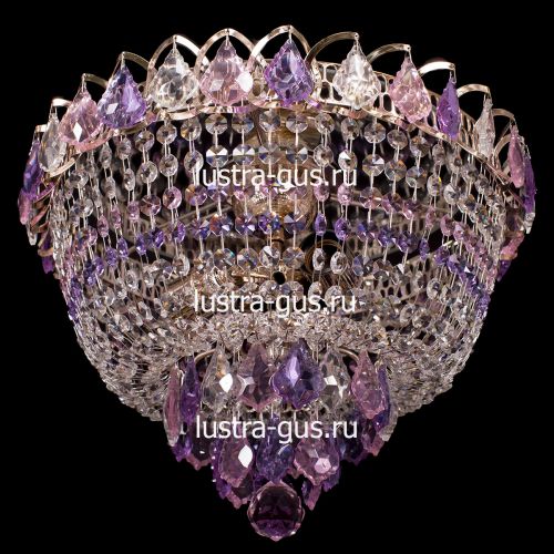 Люстра Катерина дубик цветная в Симферополе Гусь Хрустальный