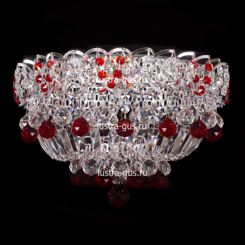 Люстра Катерина шар красная в Симферополе Гусь Хрустальный