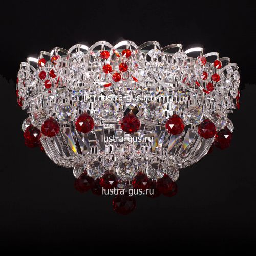 Люстра Катерина шар красная в Симферополе Гусь Хрустальный