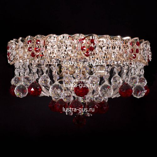 Люстра Катерина шар красная в Симферополе Гусь Хрустальный