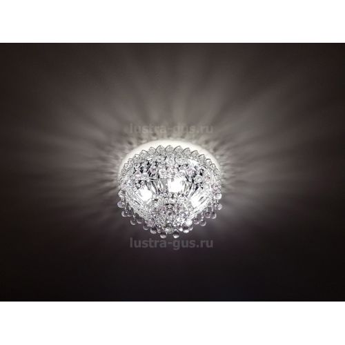 Люстра Катерина шар розовая в Симферополе Гусь Хрустальный