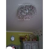 Люстра Катерина шар розовая в Симферополе