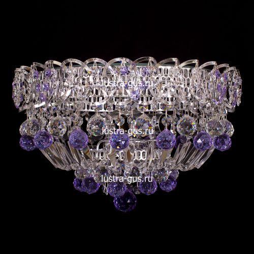 Люстра Катерина шар сиреневая в Симферополе Гусь Хрустальный