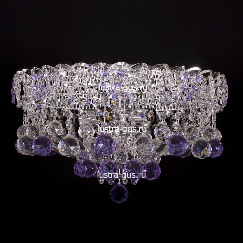 Люстра Катерина шар сиреневая в Симферополе Гусь Хрустальный
