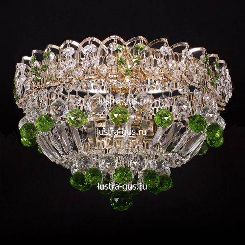 Люстра Катерина шар зеленая в Симферополе Гусь Хрустальный