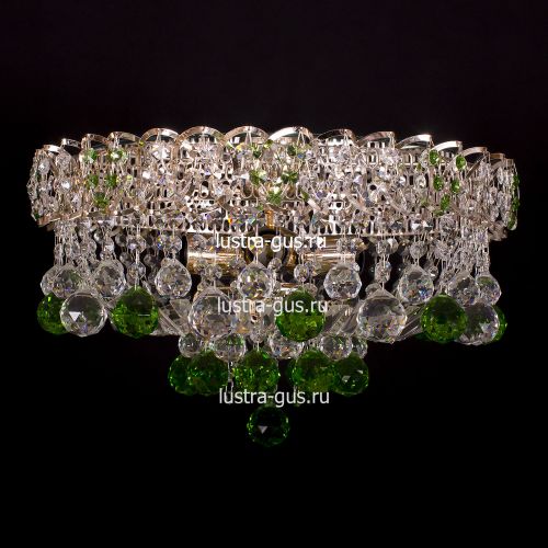 Люстра Катерина шар зеленая в Симферополе Гусь Хрустальный