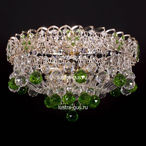 Люстра Катерина шар зеленая в Симферополе Гусь Хрустальный
