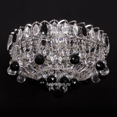 Люстра Катерина шар черная в Симферополе Гусь Хрустальный