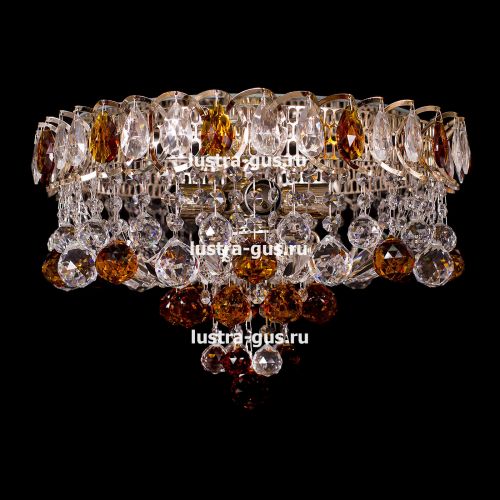 Люстра Катерина Шар Плюс цветная в Симферополе Гусь Хрустальный