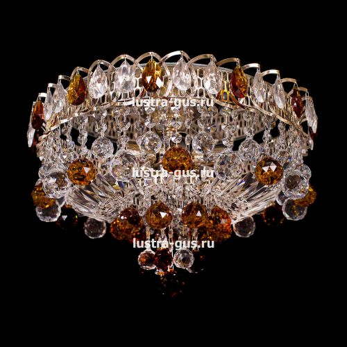 Люстра Катерина Шар Плюс цветная в Симферополе Гусь Хрустальный