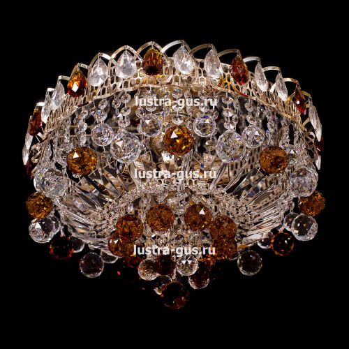 Люстра Катерина Шар Плюс цветная в Симферополе Гусь Хрустальный