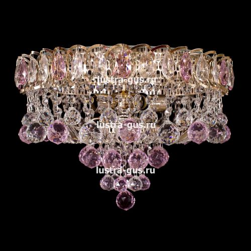 Люстра Катерина Шар Плюс цветная в Симферополе Гусь Хрустальный