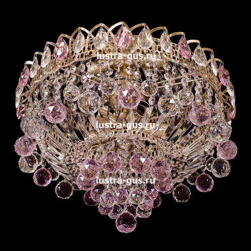 Люстра Катерина Шар Плюс цветная в Симферополе Гусь Хрустальный