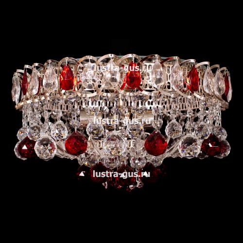 Люстра Катерина Шар Журавлик зеленая в Симферополе Гусь Хрустальный