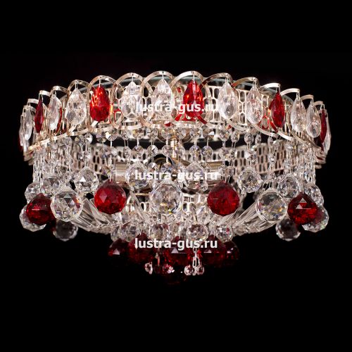 Люстра Катерина Шар Журавлик зеленая в Симферополе Гусь Хрустальный