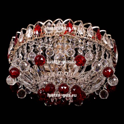 Люстра Катерина Шар Журавлик зеленая в Симферополе Гусь Хрустальный