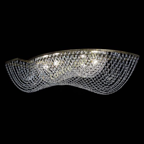 Люстра Хрустальная Волна под бронзу в Симферополе Гусь Хрустальный