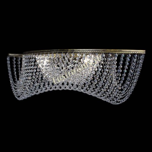 Люстра Хрустальная Волна под бронзу в Симферополе Гусь Хрустальный