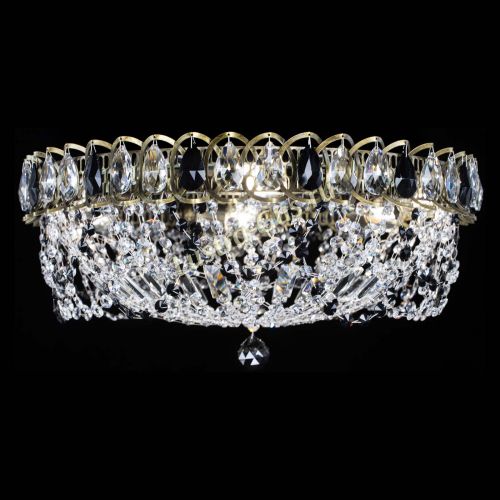 Люстра Хрустальный Каскад Ажур под бронзу Черная в Симферополе Гусь Хрустальный