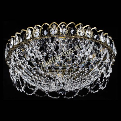 Люстра Хрустальный Каскад Ажур под бронзу Черная в Симферополе Гусь Хрустальный