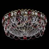 Люстра Хрустальный Каскад Ажур под бронзу Красная в Симферополе