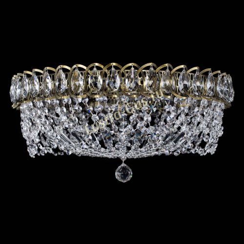 Люстра Хрустальный Каскад Ажур под бронзу в Симферополе Гусь Хрустальный