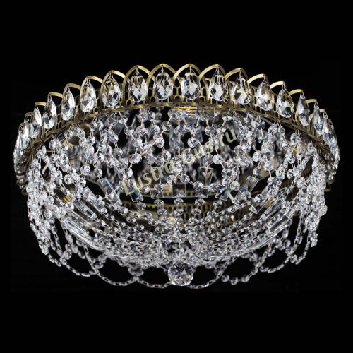 Люстра Хрустальный Каскад Ажур под бронзу в Симферополе Гусь Хрустальный