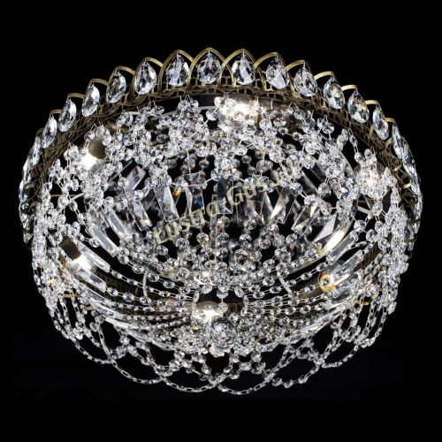 Люстра Хрустальный Каскад Ажур под бронзу в Симферополе Гусь Хрустальный