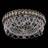 Люстра Хрустальный Каскад Ажур под бронзу Розовая в Симферополе