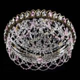 Люстра Хрустальный Каскад Ажур под бронзу Розовая в Симферополе