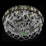 Люстра Хрустальный Каскад Ажур под бронзу Зеленая в Симферополе