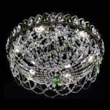 Люстра Хрустальный Каскад Ажур под бронзу Зеленая в Симферополе