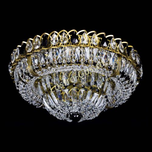 Люстра Кольцо Классика Пластинка черная под бронзу в Симферополе Гусь Хрустальный