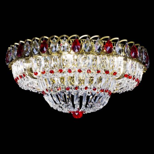 Люстра Кольцо Классика Пластинка красная под бронзу в Симферополе Гусь Хрустальный