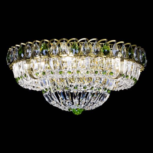 Люстра Кольцо Классика Пластинка зеленая под бронзу в Симферополе Гусь Хрустальный